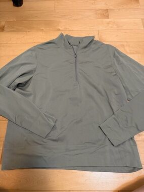 Lululemon Light Sage Quarter-Zip Swiftly Pullover